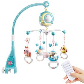 Baby Musical Crib Bed Bell Rotating Mobile Star Projection Nursery Light Baby Rattle Toy