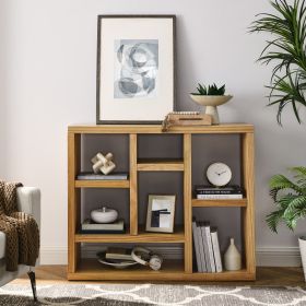 Open Wooden Open Shelf Bookcase, Freestanding Display Storage Cabinet