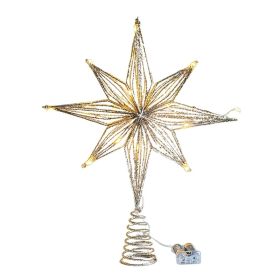 LED Star Christmas Tree Toppers Christmas Decoration String Ornament New Year