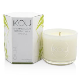 Eco-Luxury Aromacology Natural Wax Candle Glass - Calm (Lemongrass &amp; Lime)