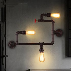 Loft Vintage Industrial Living Room Restaurant Decoration Water Pipe Wall Lamp