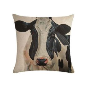 Nordic Style Pillowcase Cow Super Soft Short Plush Fabric