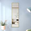 Golden Aluminium alloy Metal  Frame Arched Wall Mirror ,Bathroom Vanity Mirror, Bedroom Home Porch, Decorative Mirror, Clothing Store, Mirror, Wall Mo