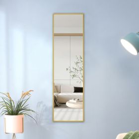 Golden Aluminium alloy Metal  Frame Arched Wall Mirror ,Bathroom Vanity Mirror, Bedroom Home Porch, Decorative Mirror, Clothing Store, Mirror, Wall Mo
