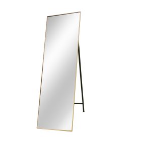 Gold 65 x 22 In Metal Stand full-length mirror