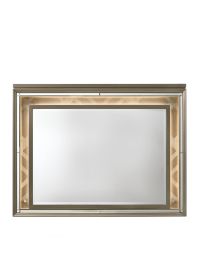 ACME Skylar Mirror w/LED, LED & Dark Champagne 25324