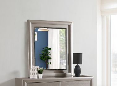 Glory Furniture Kat G5600-M Mirror , Silver Champagne