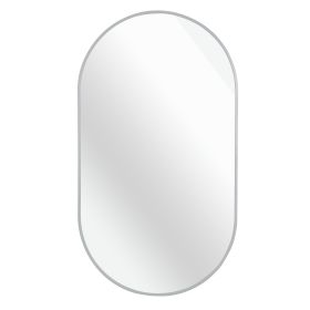 Silver 20*33IN Pill Shaped Mirror