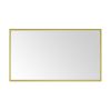 84in. W x 48in. H Metal Framed Bathroom Mirror for Wall, X Inch Rectangle Mirror, Bathroom Vanity Mirror Farmhouse, Anti-Rust, Hangs Horizontally or V