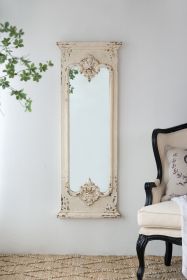 21.5" x 59" Full Length Mirror with Solid Wood Frame, Floor Mirror for Living Room Bedroom Entryway