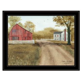 Trendy Decor 4U "Summer in the Country" Framed Wall Art, Modern Home Decor Framed Print for Living Room, Bedroom & Farmhouse Wall Decoration by Billy