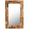 Wall Mirror Solid Reclaimed Wood 23.6"x35.4"