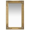 Wall Mirror Baroque Style 19.7"x31.5" Gold