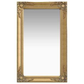 Wall Mirror Baroque Style 19.7"x31.5" Gold