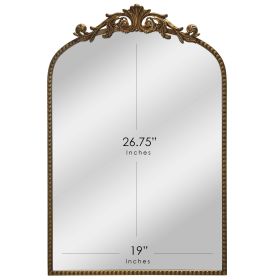 Arch Metal Wall Mirror D√©cor in Gold