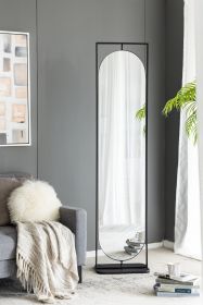 18" x 12" x78" Full Length Standing Mirror, 360¬∞ Swivel Floor Mirror for Bedroom Living Room Vanity Entryway
