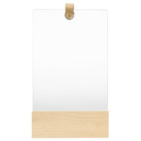 Wall Mirror Solid Pinewood 9.1"x15.6"