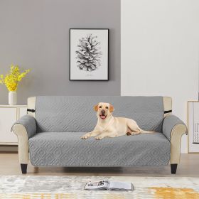 Sofa Covers for 3 Cushion Couch;  Protector Couch Sofa with Straps;  Water Resistant Sofa Slipcover for Dogs;  Cats;  Kids