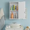 Wall Mounted Bedroom Mirror Jewelry Cabinet Bathroom Storage Box