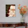 Framed Canvas Wall Art Decor Painting For Chrismas, Santa Claus be Quiet Gift Painting For Chrismas Gift, Decoration For Chrismas Eve Office Living Ro