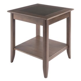 Santino Accent Table; Oyster Gray