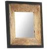 Mirror 19.7"x19.7" Solid Mango Wood