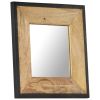 Mirror 19.7"x19.7" Solid Mango Wood