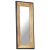 Mirror 43.3"x19.7" Solid Mango Wood