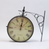 Vintage Styled Railway Clock Victoria 1747, Black