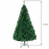5.5FT Artificial Christmas Tree, Unlit Premium Hinged Spruce Xmas Tree with Solid Metal Stand, for Outdoor and Indoor Decor