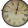 Vintage Styled Railway Clock Victoria 1747, Black