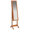 Free-Standing Mirror with LED 13.4"x14.6"x57.5"