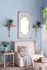 29" x 54" Distressed White Mirror with Solid Wood Frame, French Country Floor Mirror for Living Room Bedroom Entryway