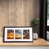 2Pcs Picture Frame 3 Opening Collage Frame 3 5x7IN Photo Black Picture Frame Desktop Wall Mounted Display Frame For Home Decoration