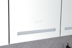 60in. W x 36 in. H LED Large Rectangular Aluminum Alloy Surface Mount Medicine Cabinet with Mirror