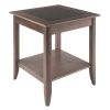 Santino Accent Table; Oyster Gray