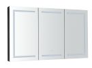60in. W x 36 in. H LED Large Rectangular Aluminum Alloy Surface Mount Medicine Cabinet with Mirror