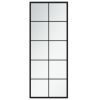 Wall Mirror Black 39.4"x15.7" Metal