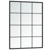 Wall Mirror Black 31.5"x23.6" Metal