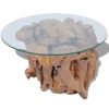 Coffee Table Solid Teak Driftwood 23.6"