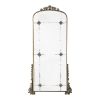 24" x 48.5" Antique Gold Arched Mirror with Metal Frame, Full Length Mirror for Living Room Bathroom Entryway