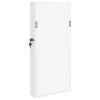 Mirror Jewelry Cabinet Wall Mounted White 11.8" x 3.3" x 26.4"