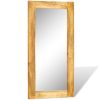 Solid Wood Framed Rectangle Wall Mirror 47.2"x23.6"