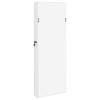 Mirror Jewelry Cabinet Wall Mounted White 14.8" x 3.9" x 41.7"