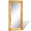 Solid Wood Framed Rectangle Wall Mirror 47.2"x23.6"