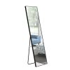 3rd generation black solid wood frame full length mirror, dressing mirror, bedroom porch, decorative mirror, clothing store, floor to ceiling mirror,