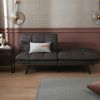 Convertible Memory Foam Futon Couch Bed; Modern Folding Sleeper Sofa-SF267FADGY