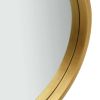 Wall Mirror with Strap 15.7" Gold