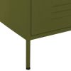 Chest of Drawers Olive Green 31.5"x13.8"x40" Steel