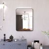 24 x 32 Inch Bathroom Mirror Black Aluminum Frame